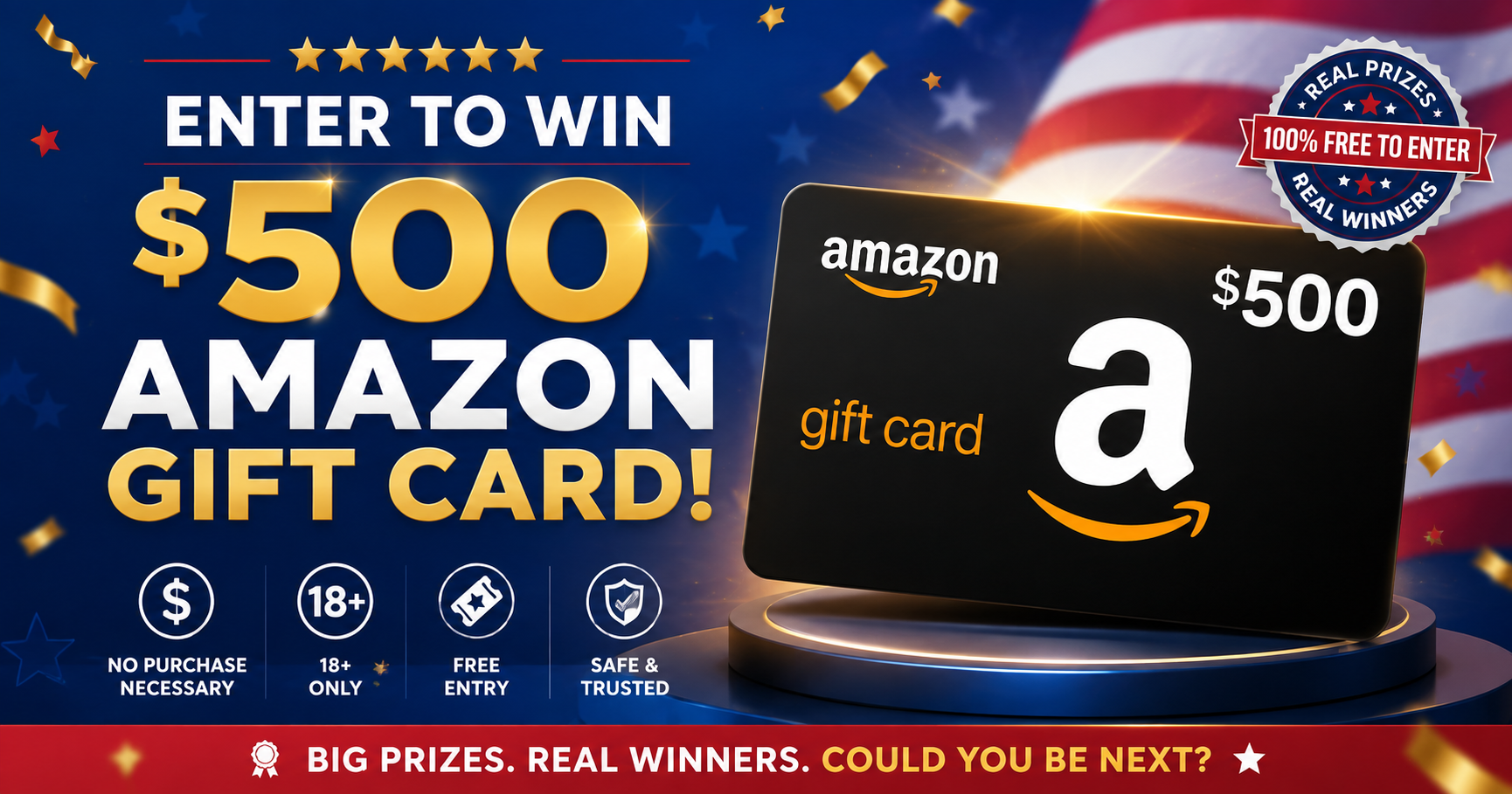 $500 Amazon Gift Card giveaway